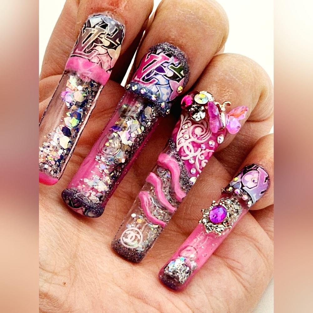 Acrylic Aqua Nails 💅 Set - Picture 9 of 17